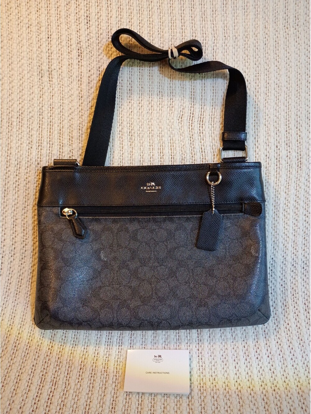 Coach Signature Canvas and Leather Crossbody Bag